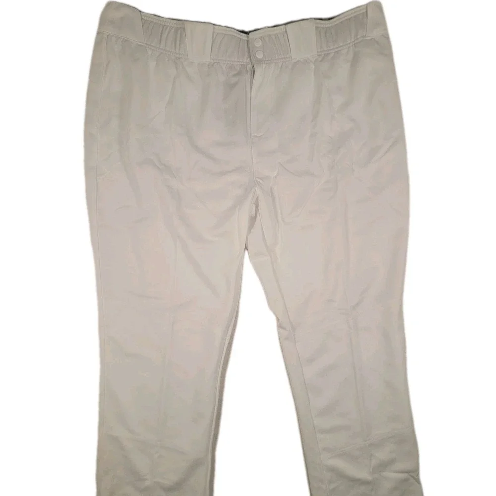 Adidas Icon Pro Baseball Pants Mens 3XL White Tapered Open Hem‎ Softball NWT